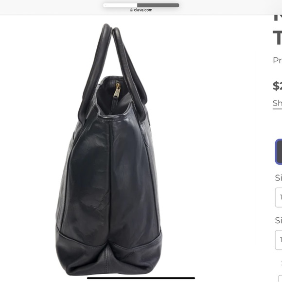 CLAVA NANTUCKET LEATHER TOTE - Picture 9 of 13